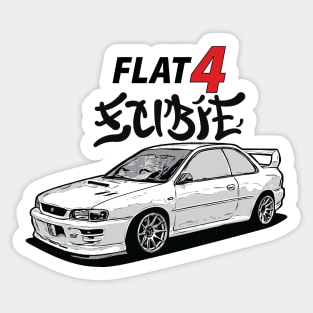 Subie Meaneye Japanese Manga Style - JDM Car Sticker
